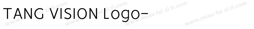 TANG VISION Logo字体转换